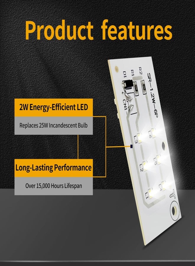 Sparkfix 2PC 5304517872 Microwave LED Light - Compatible with Frigidaire Light Bulb Replacement, for Electrolux Kenmore Microwave Replaces 5304499540, 5304509445 Microwave LED - Image 3